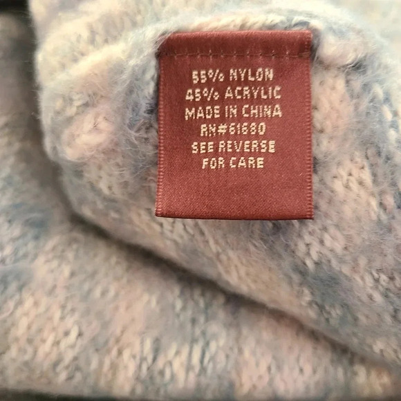 525 America Fuzzy Eyelash Knit Sweater M - Picture 5 of 6